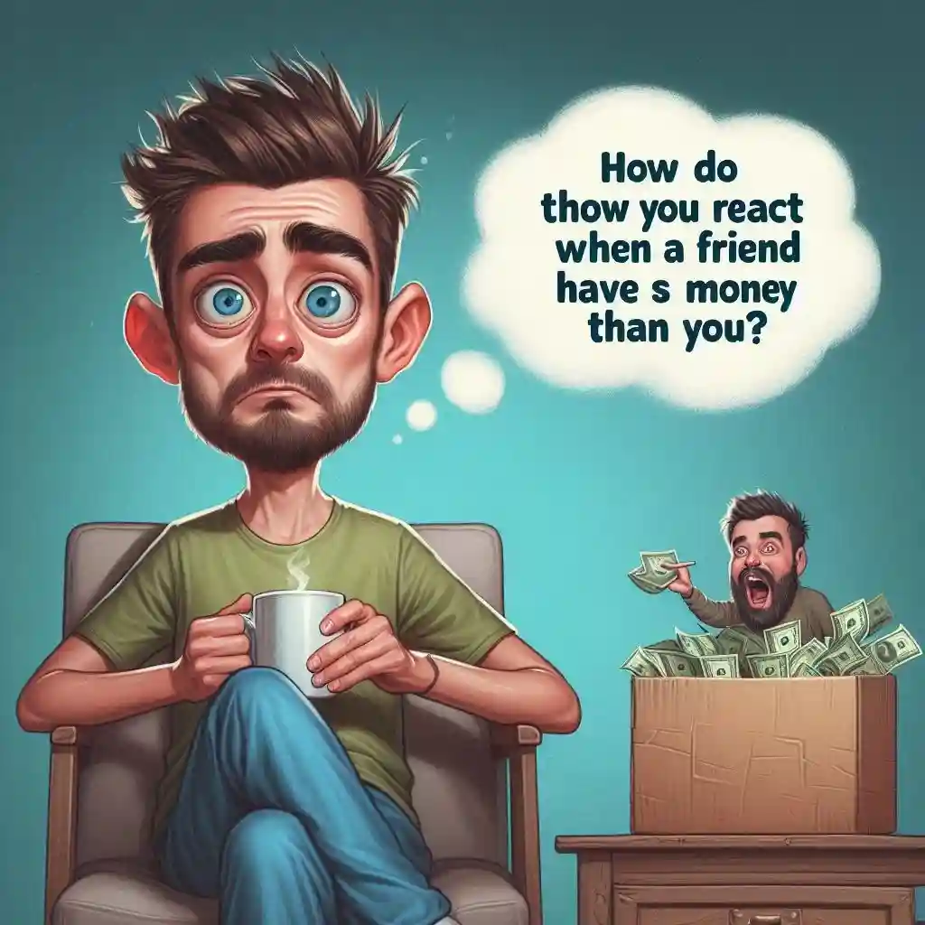 Wie reagierst du, wenn ein Freund mehr Geld hat als du